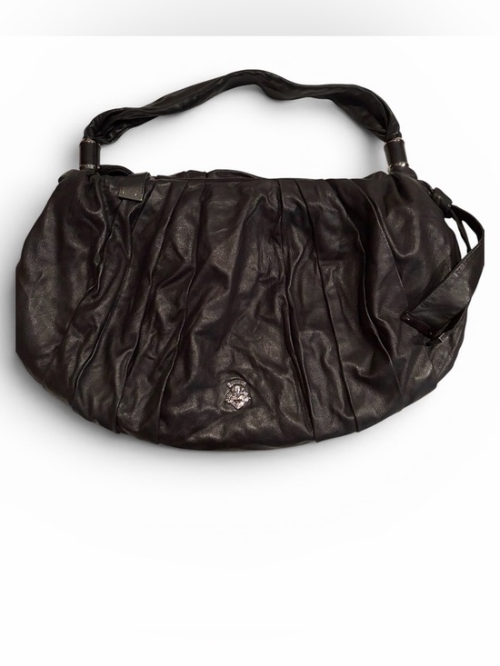 Bally Handbags - Authentic Bally Black Ruched Leather Kenna Hobo Bag- RARE